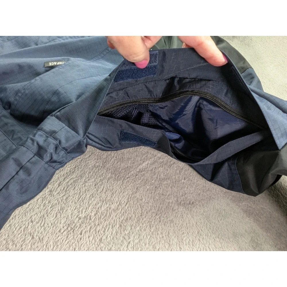The North Face Gore-Tex Mountain Jacket Navy Blue Black Ripstop Shell Mens